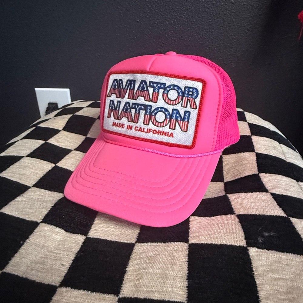 Aviator Nation Vibrant Pink Cap